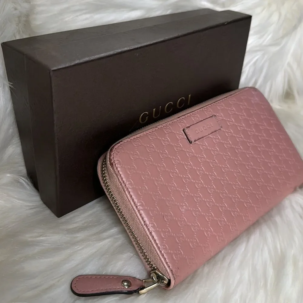 💯 Authentic Guccissima Zipped Long Wallet 🍀